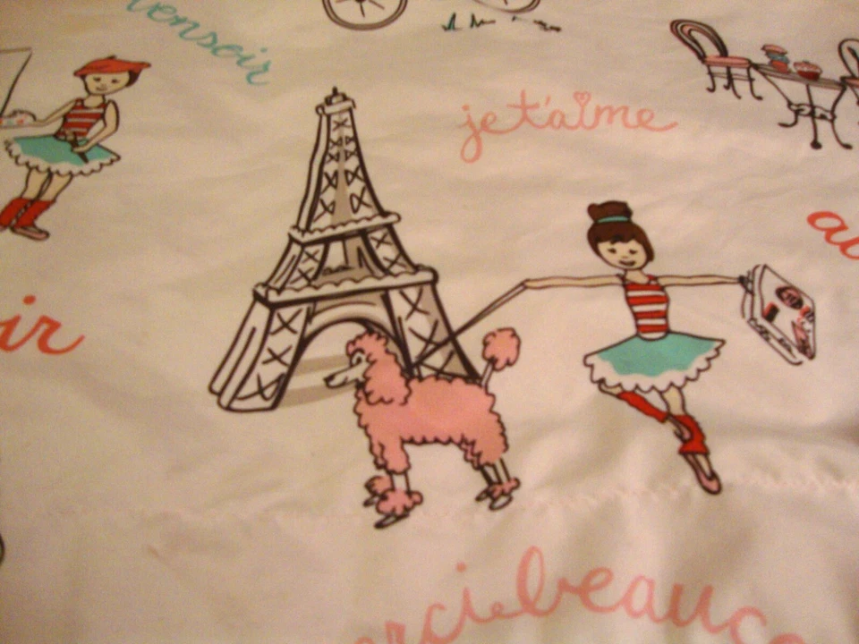 Circo Target Almohada Estándar Individual Falsa 30"x23" Francia Francesa Torre Eiffle 259 Foto 3 de 4