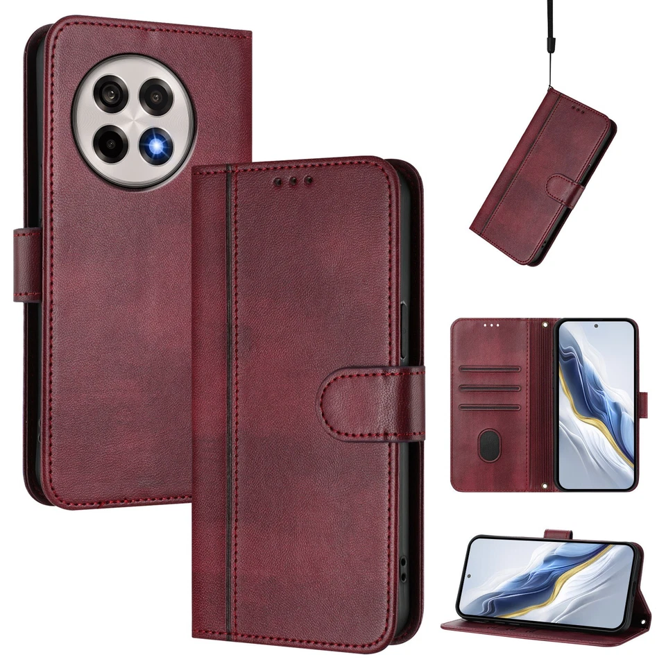 Shockproof Wallet Card Flip PU Leather Case For OnePlus 13 12R 11 Nord N200 - Image 3 of 4