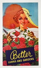 1930s Agrico American Agricultural Chemical Lawn Garden Fertilizer Vtg Pamphlet