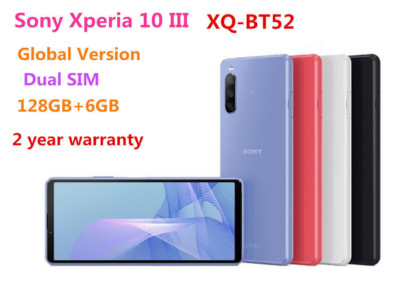 Unlocked Sony Xperia 10 III XQ-BT52 128GB Dual SIM 5G New Unopened Smartphone