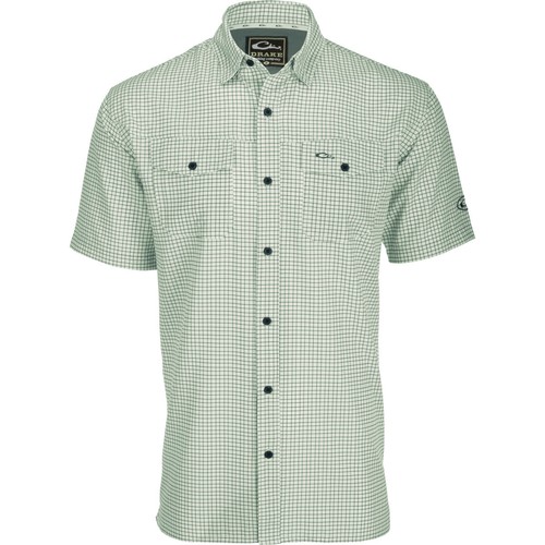 Drake Waterfowl Traveler's Minigrid Short Sleeve Shirt - Picture 7 of 7