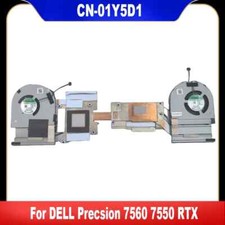 01Y5D1 New Original For DELL Precsion 7560 7550 RTX CPU Cooling Fan Heatsink