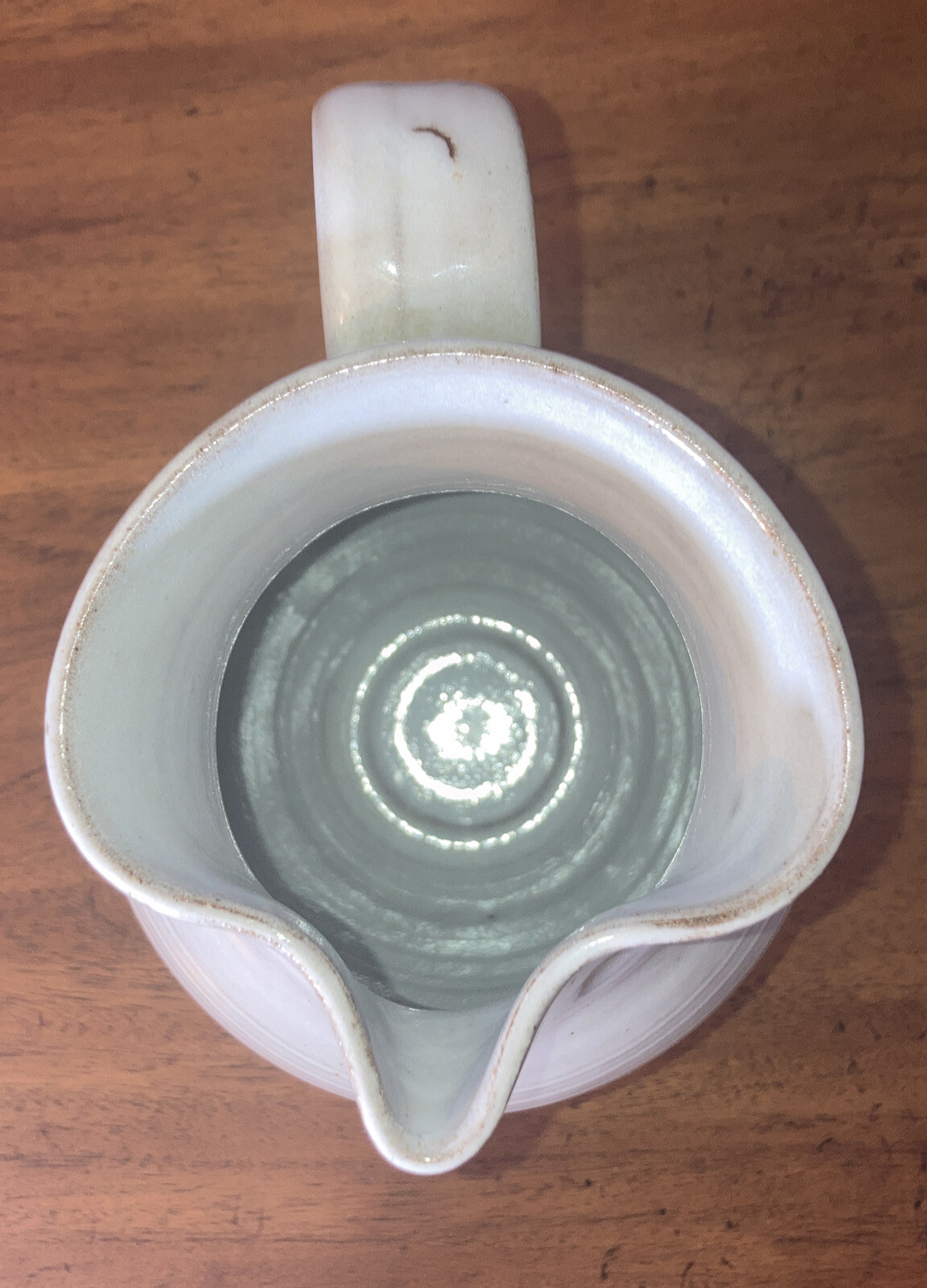 Jugtown Ware Pottery Pitcher Glazed 7.25” Vintage 1979