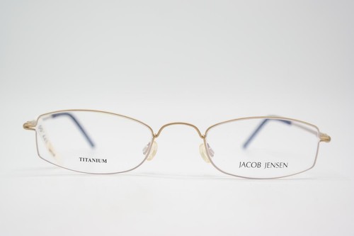 Monture De Lunettes Jacob Jensen Denmark 562 - Titane Or, Forme Ovale, Neuve Sans étiquette