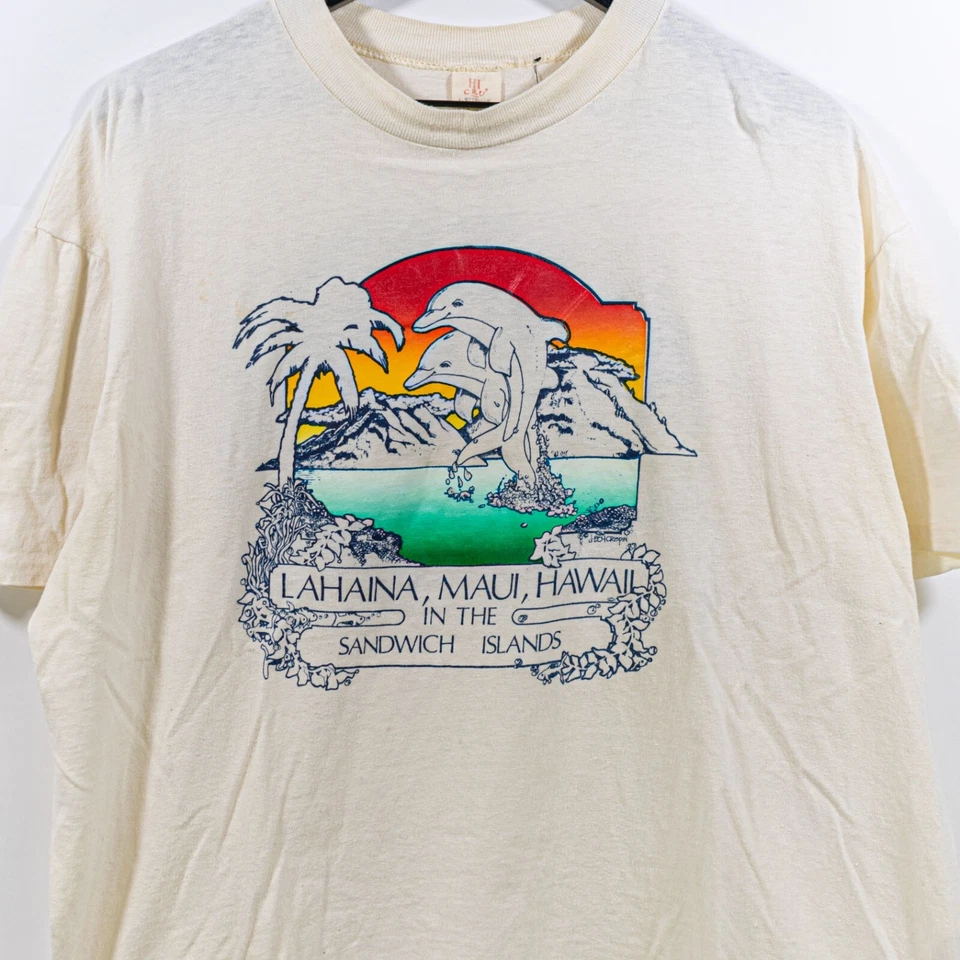 Camiseta Pakalolo Weed Lahaina Maui Hawaii XL DE COLECCIÓN AÑOS 70 Surf Skater Hippie Foto 3 de 4