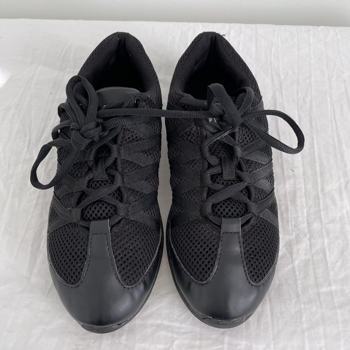 BLOCH BLACK SPLIT SOLE LACE UP HIP HOP/DANCE SHOES SIZE