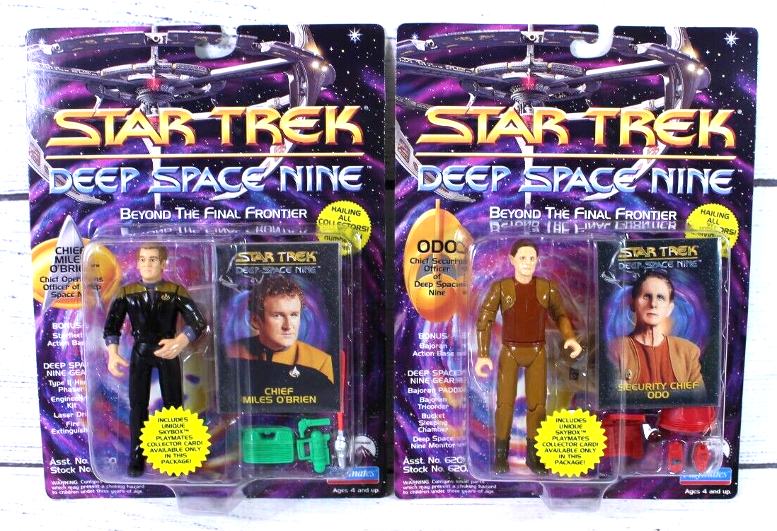 Star Trek Deep Space Nine Security Officer ODO & Chief Miles O'BRIEN Playmates