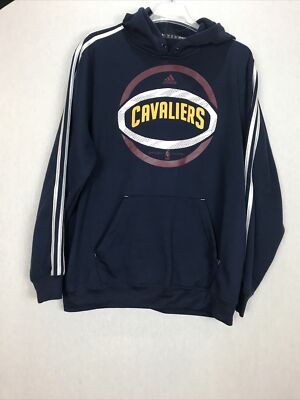 Adidas Cleveland Cavaliers Basketball Hoodie Sweatshirt Jacket Mens Large.  9