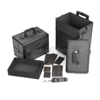 Abody 2 In 1 Aluminum Rolling Makeup Train Case Black 3 Detachable Layers F3n7 on sale Abody 2 In 1 Aluminum Rolling Makeup Train Case Black 3 Detachable Layers F3n7 on sale