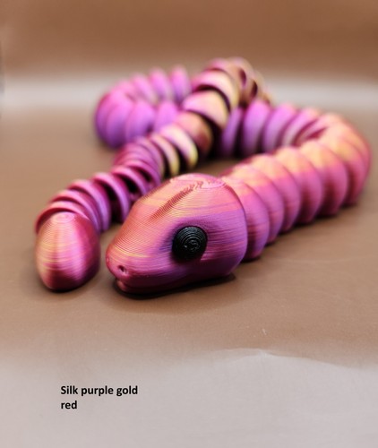 Serpientes 57cm Elección de Colores Impreso 3D Movimiento Articulante Niño Adulto Regalos - Imagen 17 de 17