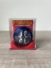 Vintage Open Box Yomega The Yo-Yo with a Brain Clear Performance Yoyo Rare Blue