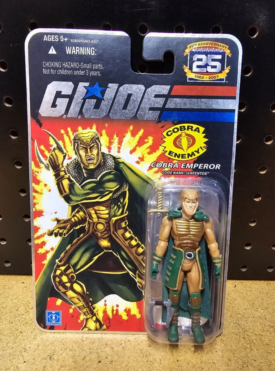 NEW MOC 2007 HASBRO GI JOE 25TH ANNIVERSARY SERPENTOR COBRA