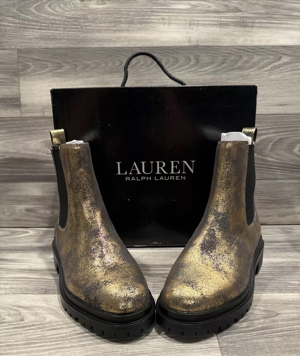 【Ralph Lauren】ロゴ Corinne チェルシーブーツ ブーティー 関送込【RalphLauren】ロゴCorinne チェルシーブーツ ブーティー