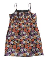 Womens Size 18 UK Retro Floral Ruched Lace Bust Fitted Cami Dress XL New Flower