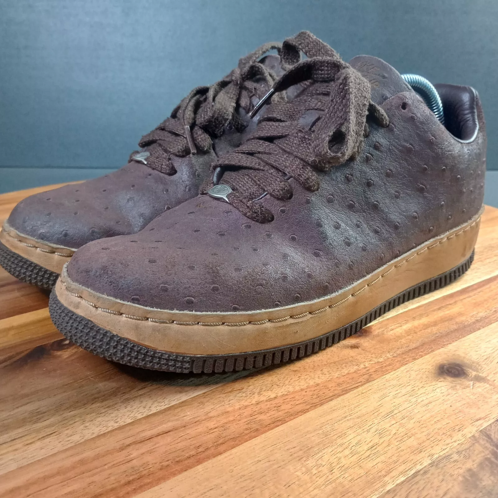 Nike Air Force 1 Low Supreme autruche baroque marron 312685 221 homme taille 8,5
