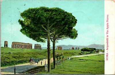 Rome Italy Acqueduct in Via Appia Nuova Postcard Used (32434)