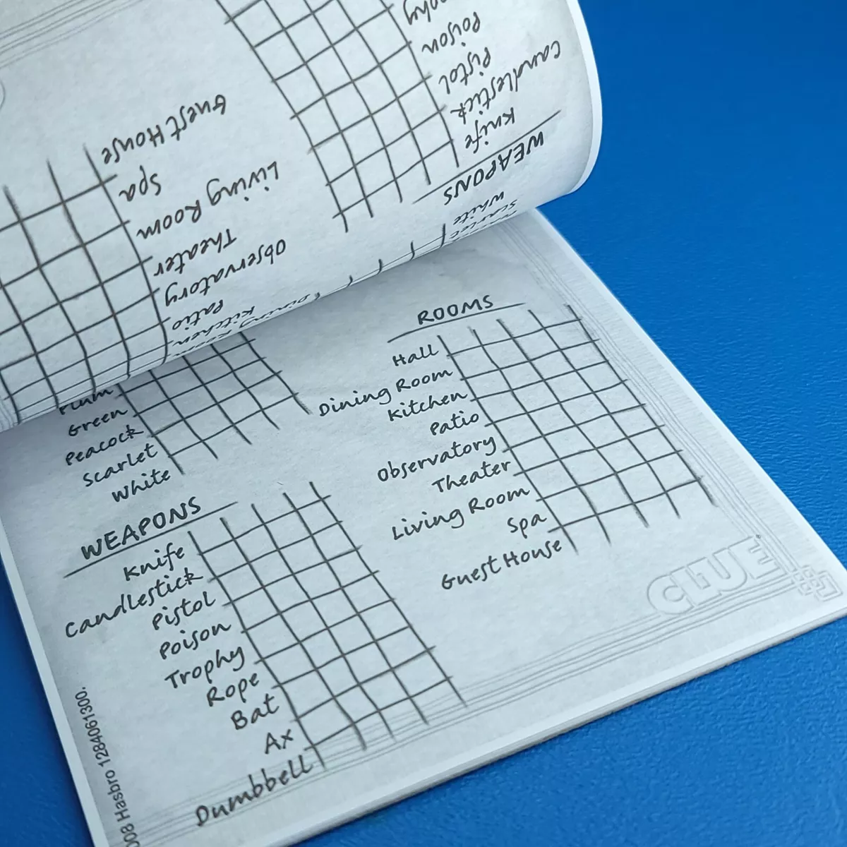 Clue Board Game Sheets clue-board-game-sheets