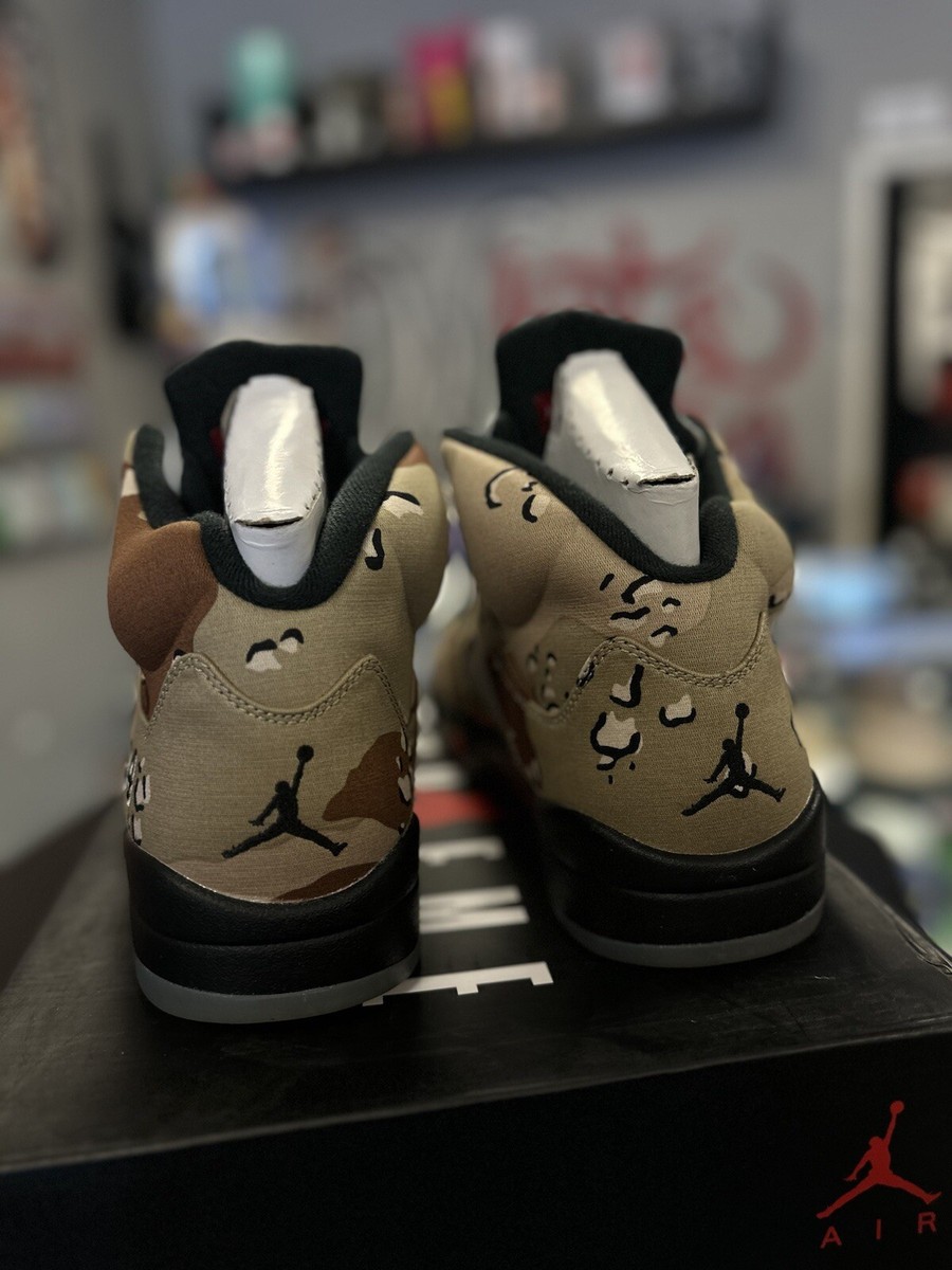 Supreme x Air Jordan 5 Retro Desert Camo Size 11 Deadstock Supreme x Air Jordan 5 Retro Desert Camo Size 11 Deadstock