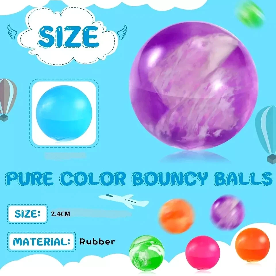Bouncy Jet Balls Bouncy Balls Kids party Toys Party Bag Filler Party Supply Gift - Image 3 of 3