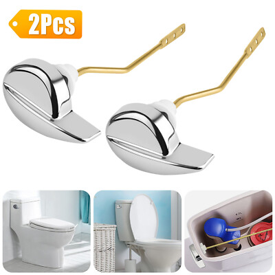 2 Pcs Easy Use Side Mount Toilet Flush Lever Handle Angle For TOTO Kohler Toilet