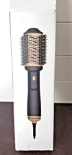 Hot Air Hair Dryer Brush for All Hair Types Black/Gold