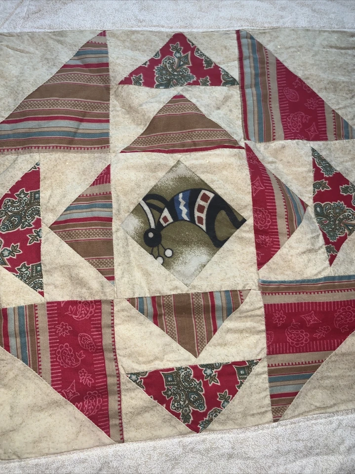 "Cortador Western Southwestern retazos acolchado defectuoso 87x88"" algodón" Foto 4 de 4
