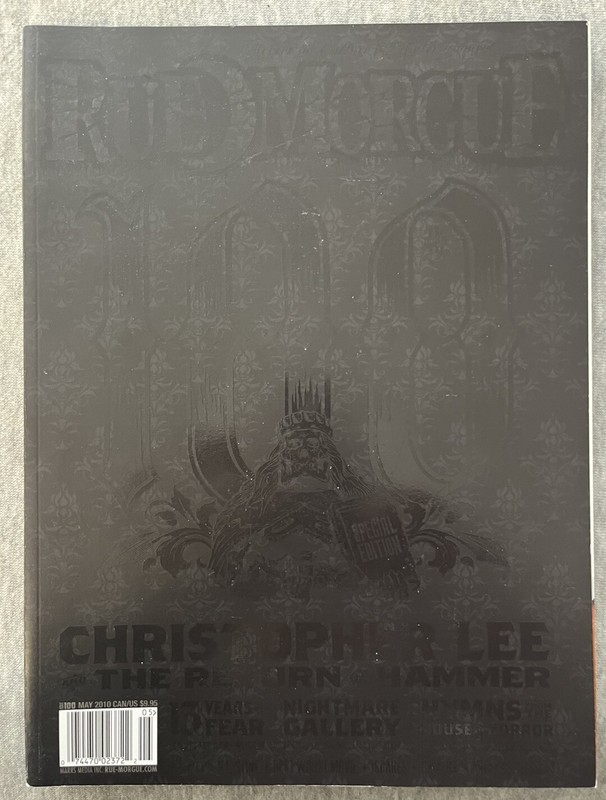 Rue Morgue #100 (May 2010) Christopher Lee, 13 Years of Fear, More