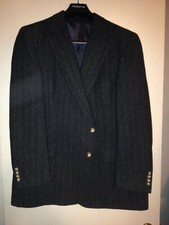 Austin Reed Regent Street Mens Tweed Pure VIrgin Wool Blazer Sport Coat EUC 