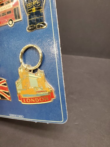 RARE!! SAMPSON'S SOUVENIRS SIGHTS OF BRITAIN COLLECTOR KEY RINGS 5-PACK NEW - Picture 7 of 15