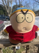 Vintage 2002 Talking Cartman Plush  14” Works , Had Damage And Yellowing