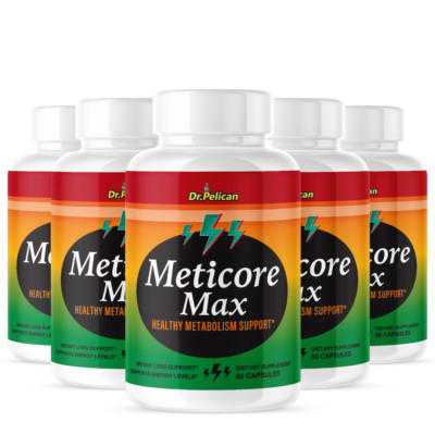 Meticore Max- Metabolism Support, Weight Management Supplement- 5 Bottles