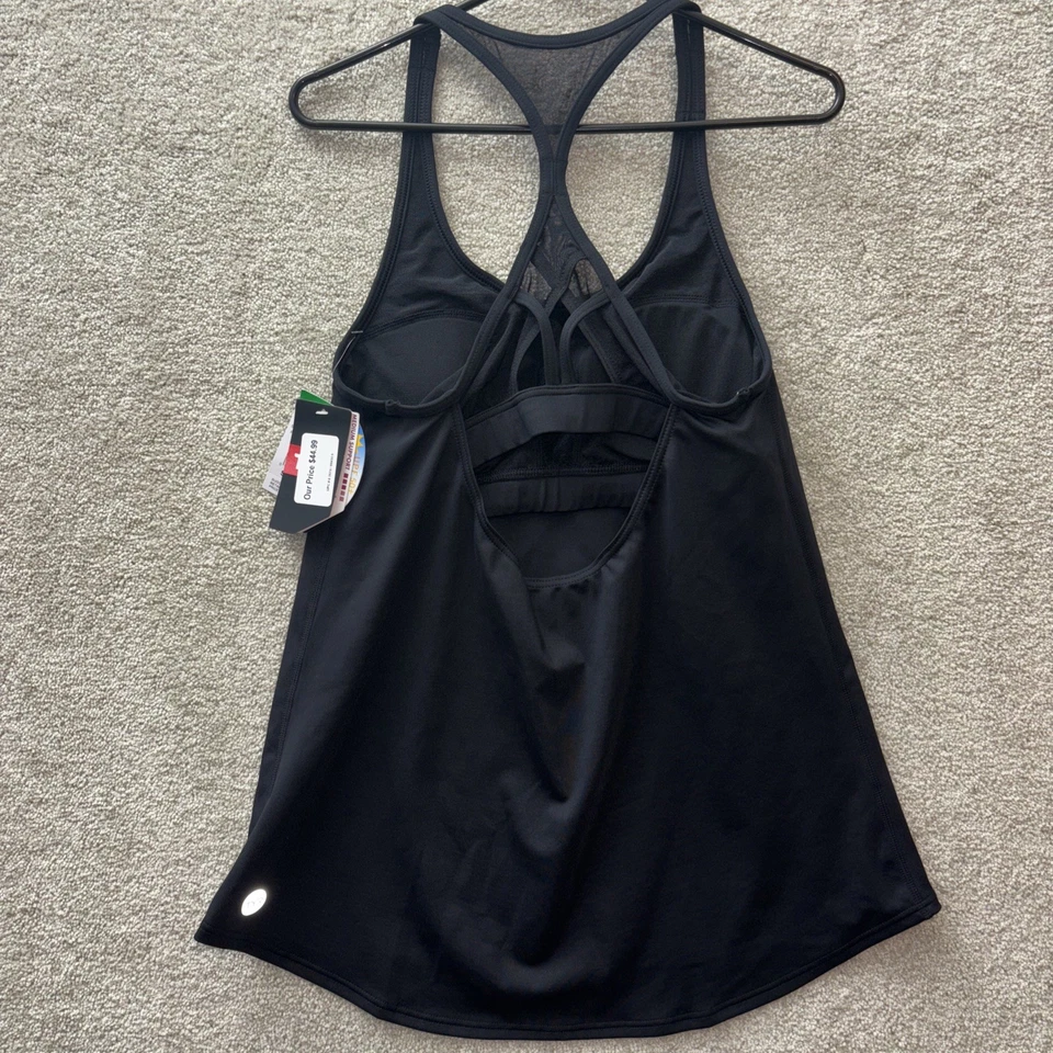 Traje de baño TYR Tankini Top para mujer mediano negro Taylor 266244 NUEVO Foto 2 de 4