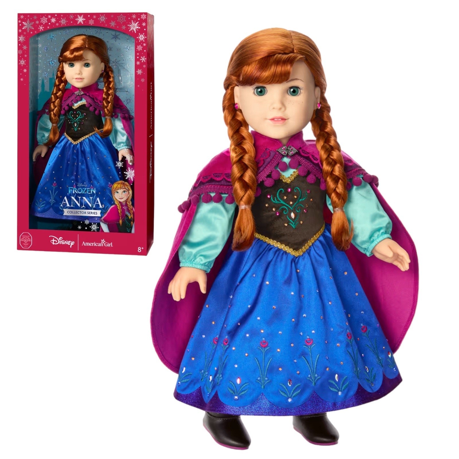American Girl Disney Anna Collector Doll Frozen Elsa Sister Collector Lim Ed BOX