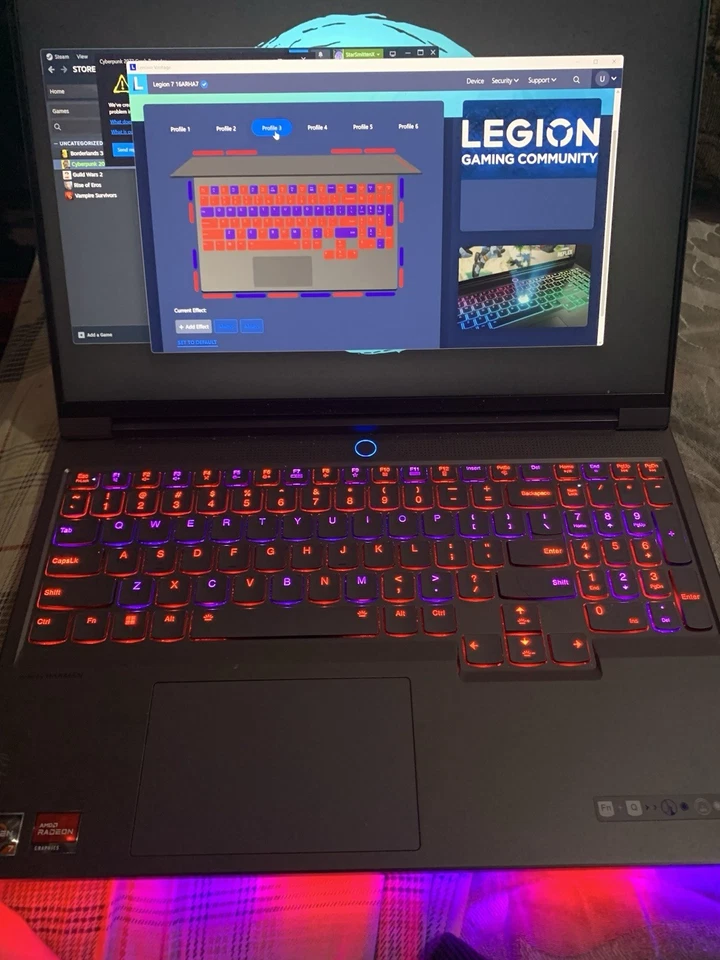 ¡Se ve muy bien laptop! Lenovo Legion 16ARHA7 Ryzen 3TB Ssd 32GB Ram 10gb Vram Foto 3 de 4