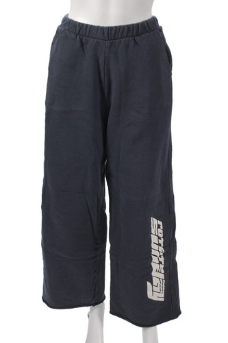 ROTATE Unisex Sweatpants Dark Blue Graphic Motorcycle Organic Cotton Size 4