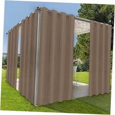 Waterproof Indoor Outdoor Curtains for Patio 52"W x 84"L Pack of 1 Khaki