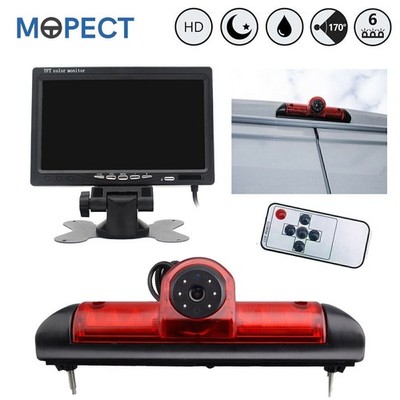 Mopect 170° HD Brake Light Reverse Camera + 7'' LCD Colour Monitor For Fiat Ducato
