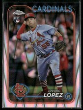 2024 Topps Chrome #95 Irving Lopez Raywave Refractors Rookie St. Louis Cardinals