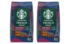2 Packs Starbucks Dark French Roast Ground Coffee 40 oz Each Pack = 80 oz 11.98 per pound
