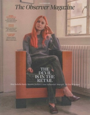 UK Observer Magazine: Isabella Burley, Johnny Drain, Nigel Slater, 26.10.25