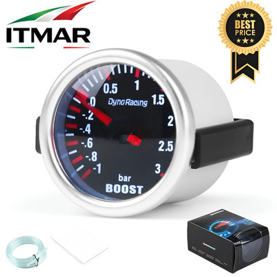Manometer Turbo 3 BAR Racing 52 mm CSM Mechanisch Retrobeleuchtet Auto