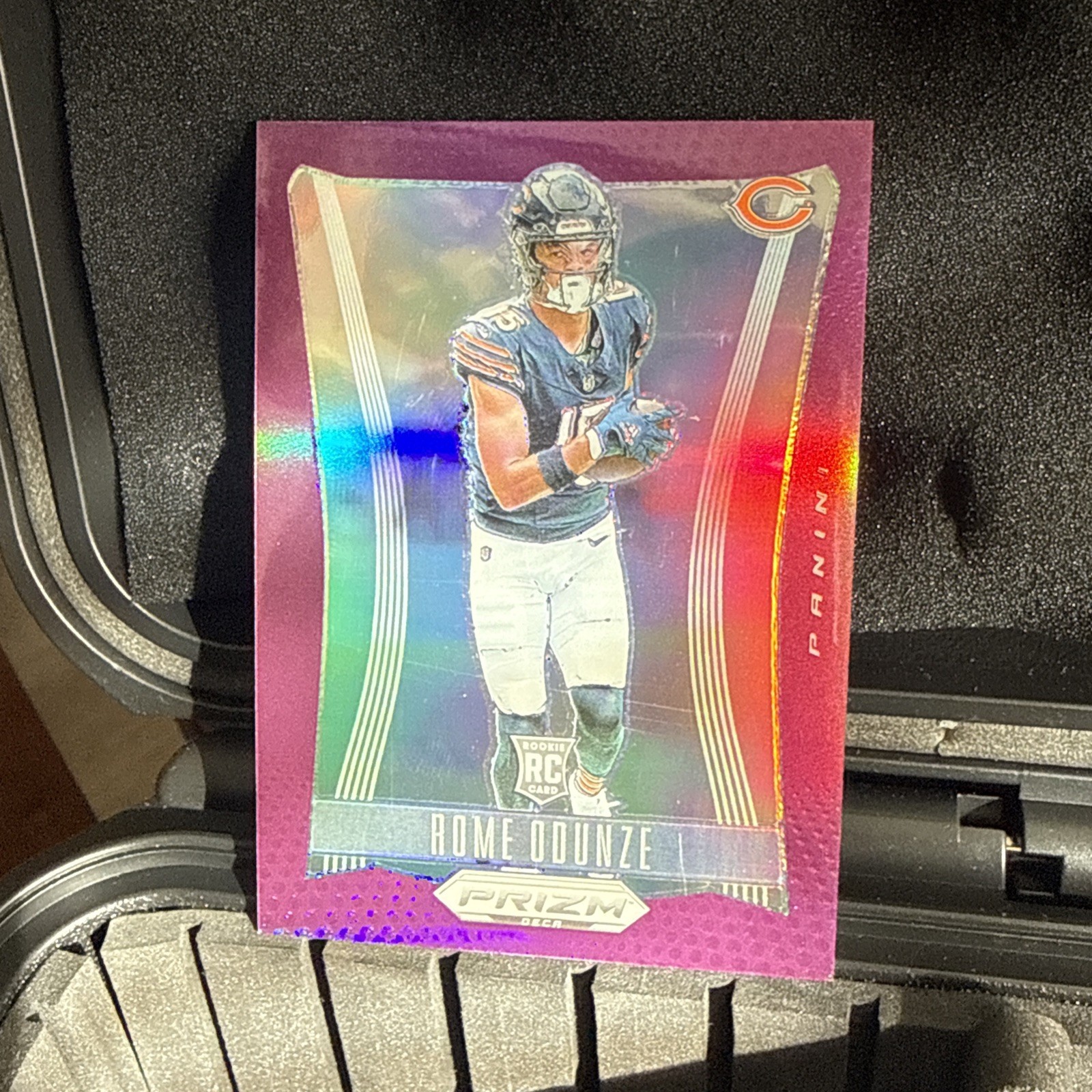 2024 Panini Prizm Deca Rome Odunze #53 Purple Prizm /99 Rookie RC Chicago Bears