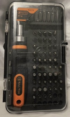 Tactix 900179 71 Piece Ratchet Driver & Bits Set
