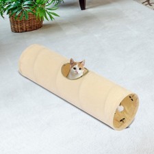 Cat Tunnel for Indoor Cats Play Tunnel Sturdy Cat Hideout Lightweight Portable