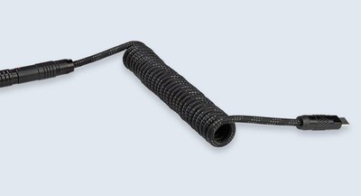 Wooting Premium Coiled Cable Set USB-C to USB-A Mechanical Keyboard Stealth
