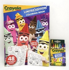 Crayola Limited Edition RETIRED COLORS Coloring Book 8pack Crayons 52-3019