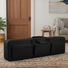 88 key Keyboard Case, Keyboard Gig Bag Case with Adjustable Straps and 6-Pocket