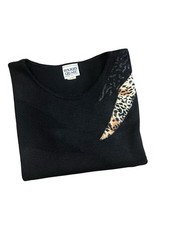 Barry & Me Black Sweater Top. 100% Acrylic made in USA