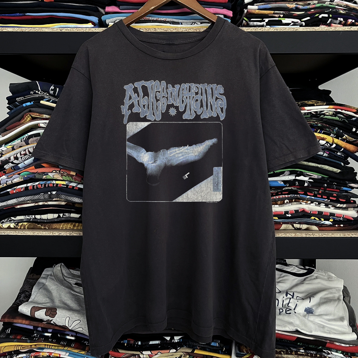 1992 Alice In Chains Broken Foot Xray Promo T-Shirt Black S | eBay
