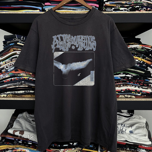 1992 Alice In Chains Broken Foot Xray Washed T-Shirt Black L